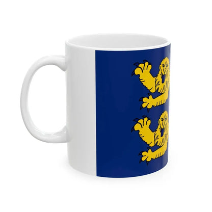 Flag of Manche France 2 - White Coffee Mug - Go Mug Yourself