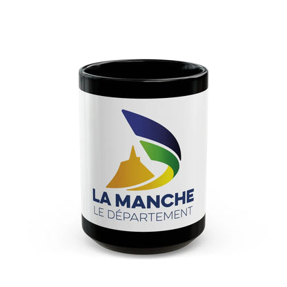 Flag of Manche France - Black Coffee Mug-15oz-Go Mug Yourself