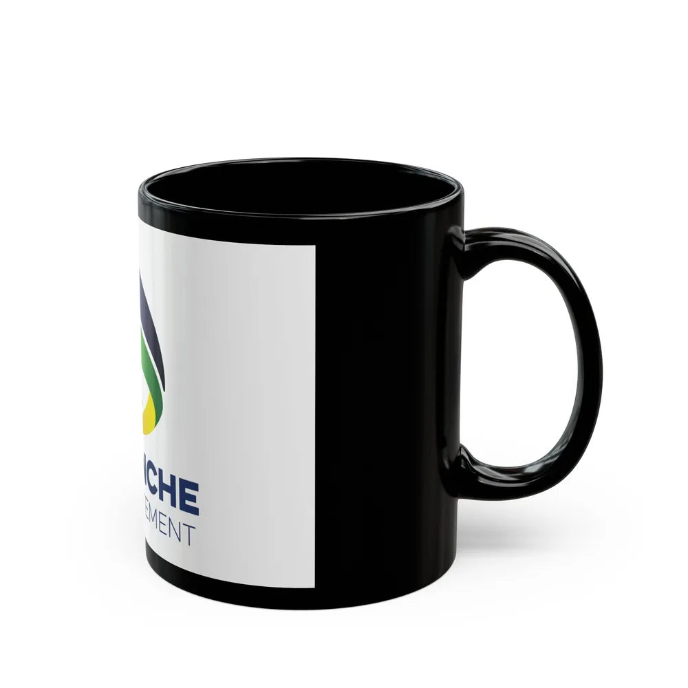 Flag of Manche France - Black Coffee Mug-Go Mug Yourself