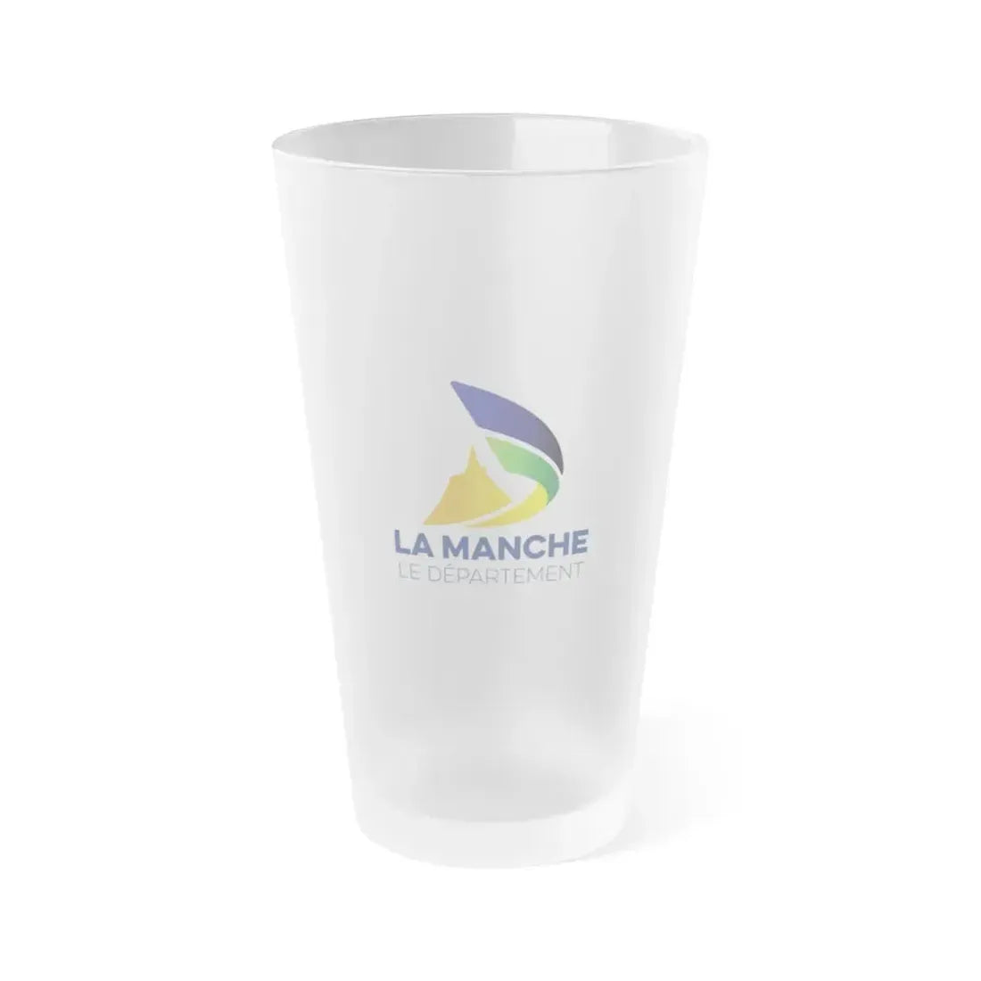 Flag of Manche France - Frosted Pint Glass 16oz 16oz Frosted - Go Mug Yourself