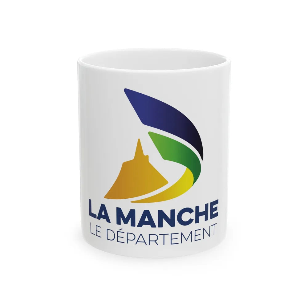 Flag of Manche France - White Coffee Mug-11oz-Go Mug Yourself