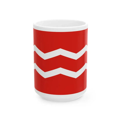 Flag of Manchukuo Coast Guard (China) White Coffee Mug 15oz - Go Mug Yourself