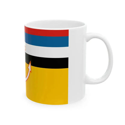 Flag of Manchukuo Marine Office (China) White Coffee Mug - Go Mug Yourself