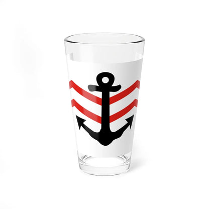 Flag of Manchukuo Marine Police (China) Pint Glass 16oz 16oz - Go Mug Yourself