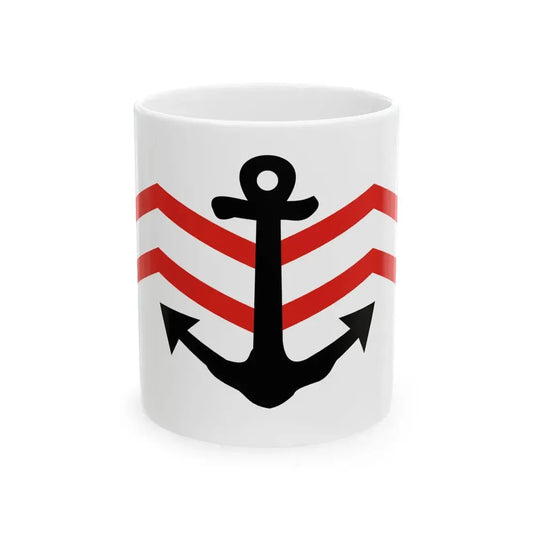 Flag of Manchukuo Marine Police (China) White Coffee Mug 11oz - Go Mug Yourself