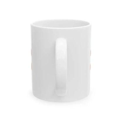 Flag of Manchukuo Marine Police (China) White Coffee Mug - Go Mug Yourself