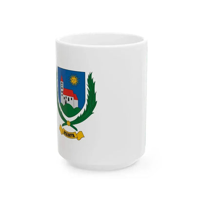 Flag of Manfa (Hungary) White Coffee Mug 15oz - Go Mug Yourself
