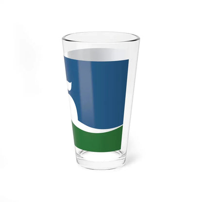 Flag of Manhattan, Kansas - Pint Glass 16oz - Go Mug Yourself