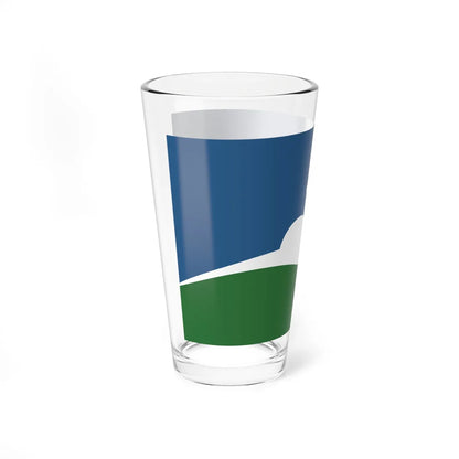 Flag of Manhattan Kansas (United States) Pint Glass 16oz - Go Mug Yourself