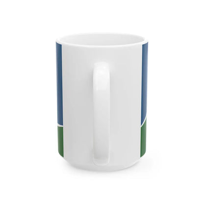 Flag of Manhattan Kansas (United States) White Coffee Mug - Go Mug Yourself