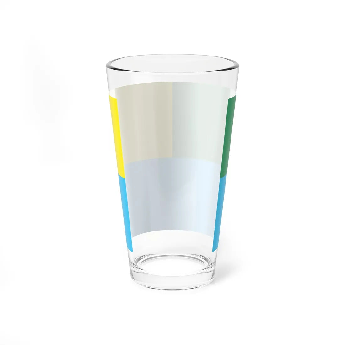 Flag of Manhush raion (Ukraine) Pint Glass 16oz - Go Mug Yourself