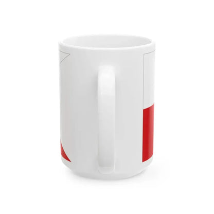 Flag of Manila 1845-1886 1886-1898 (Philippines) White Coffee Mug - Go Mug Yourself