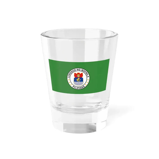 Flag of Manila (Philippines) Shot Glass 1.5oz 1.5oz - Go Mug Yourself