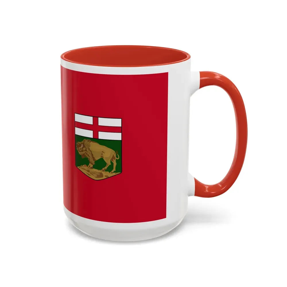 Flag of Manitoba Canada - Accent Coffee Mug - Go Mug Yourself