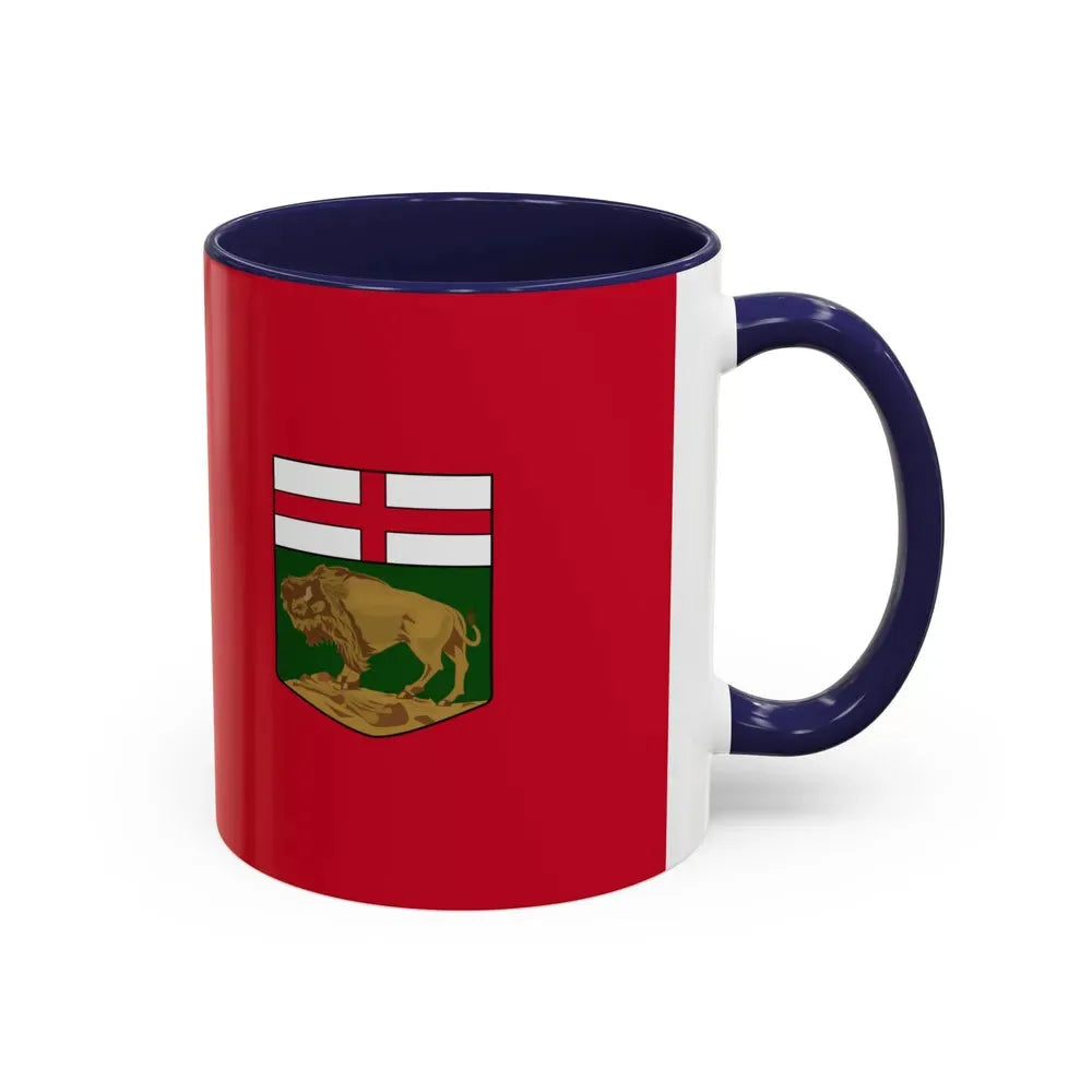Flag of Manitoba Canada - Accent Coffee Mug - Go Mug Yourself
