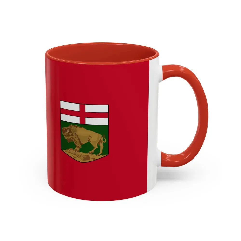 Flag of Manitoba Canada - Accent Coffee Mug - Go Mug Yourself