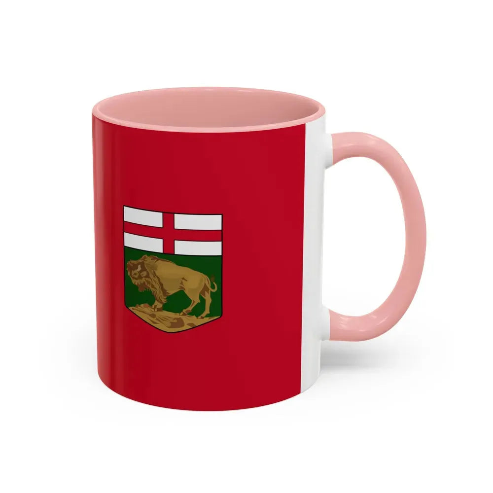 Flag of Manitoba Canada - Accent Coffee Mug - Go Mug Yourself