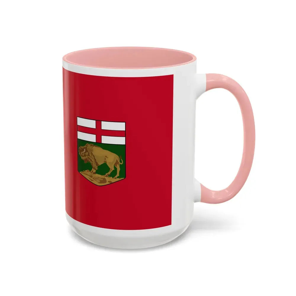 Flag of Manitoba Canada - Accent Coffee Mug - Go Mug Yourself