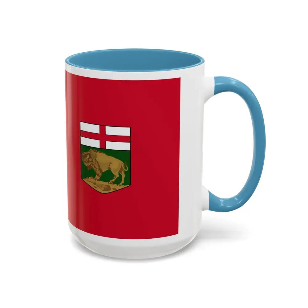 Flag of Manitoba Canada - Accent Coffee Mug - Go Mug Yourself