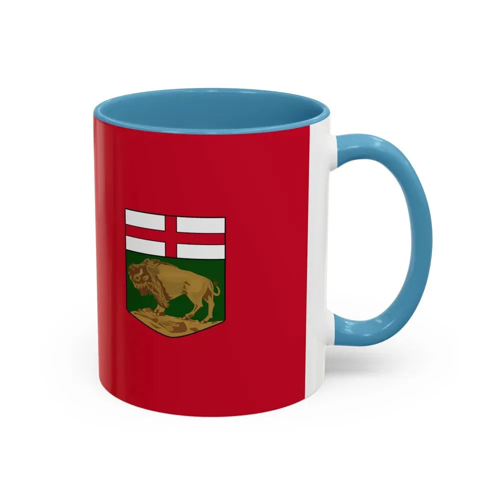 Flag of Manitoba Canada - Accent Coffee Mug - Go Mug Yourself