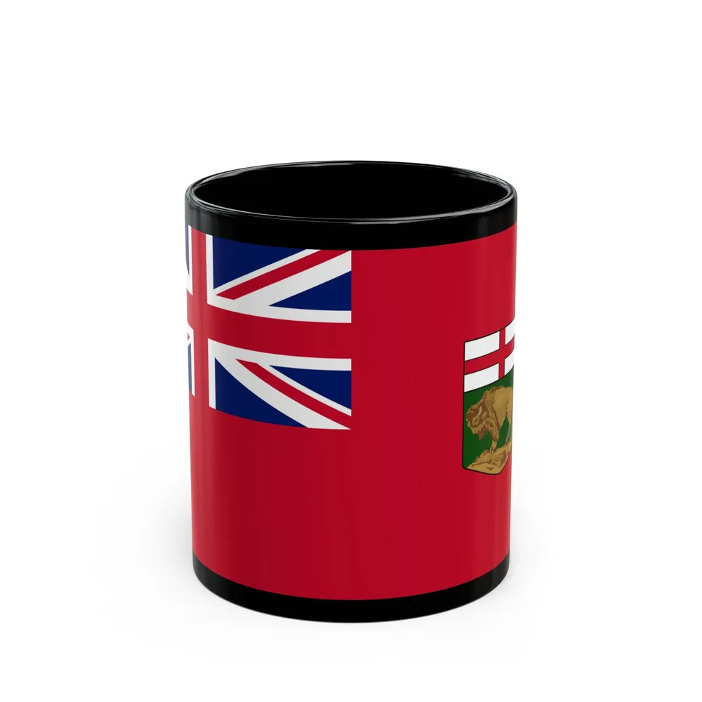 Flag of Manitoba Canada - Black Coffee Mug-11oz-Go Mug Yourself