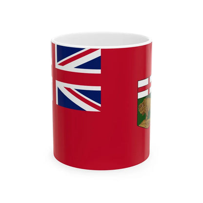 Flag of Manitoba Canada - White Coffee Mug-11oz-Go Mug Yourself