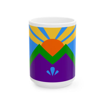 Flag of Manitou Springs Colorado (United States) White Coffee Mug 15oz - Go Mug Yourself