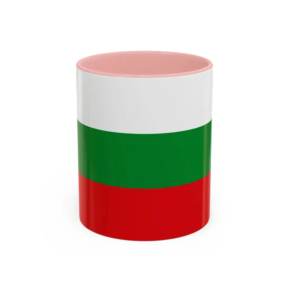 Flag of Manizales Caldas Colombia - Accent Coffee Mug 11oz Pink - Go Mug Yourself