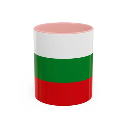 Flag of Manizales Caldas Colombia - Accent Coffee Mug 11oz Pink - Go Mug Yourself