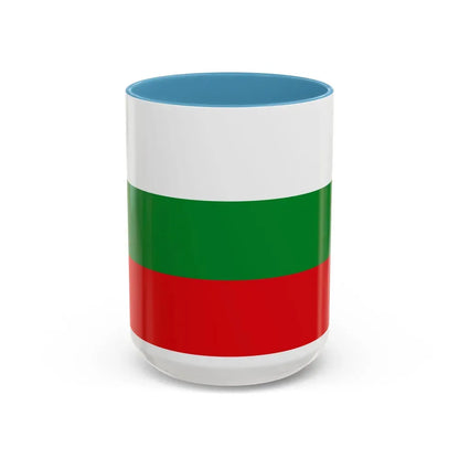 Flag of Manizales Caldas Colombia - Accent Coffee Mug 15oz Light Blue - Go Mug Yourself