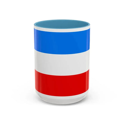 Flag of Mannheim Germany - Accent Coffee Mug 15oz Light Blue - Go Mug Yourself