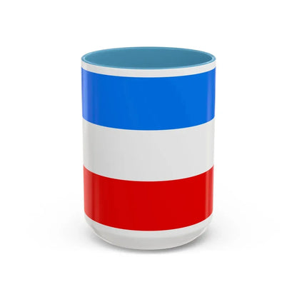 Flag of Mannheim Germany - Accent Coffee Mug 15oz Light Blue - Go Mug Yourself