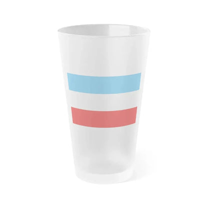 Flag of Mannheim Germany - Frosted Pint Glass 16oz 16oz Frosted - Go Mug Yourself