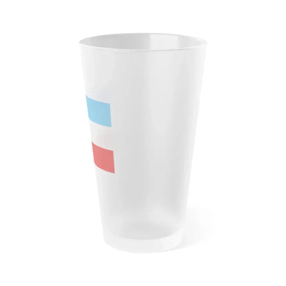 Flag of Mannheim Germany - Frosted Pint Glass 16oz - Go Mug Yourself
