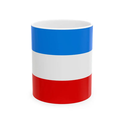 Flag of Mannheim Germany - White Coffee Mug 11oz - Go Mug Yourself