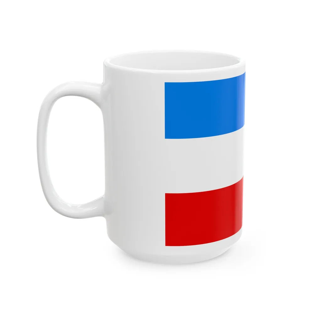 Flag of Mannheim Germany - White Coffee Mug-Go Mug Yourself