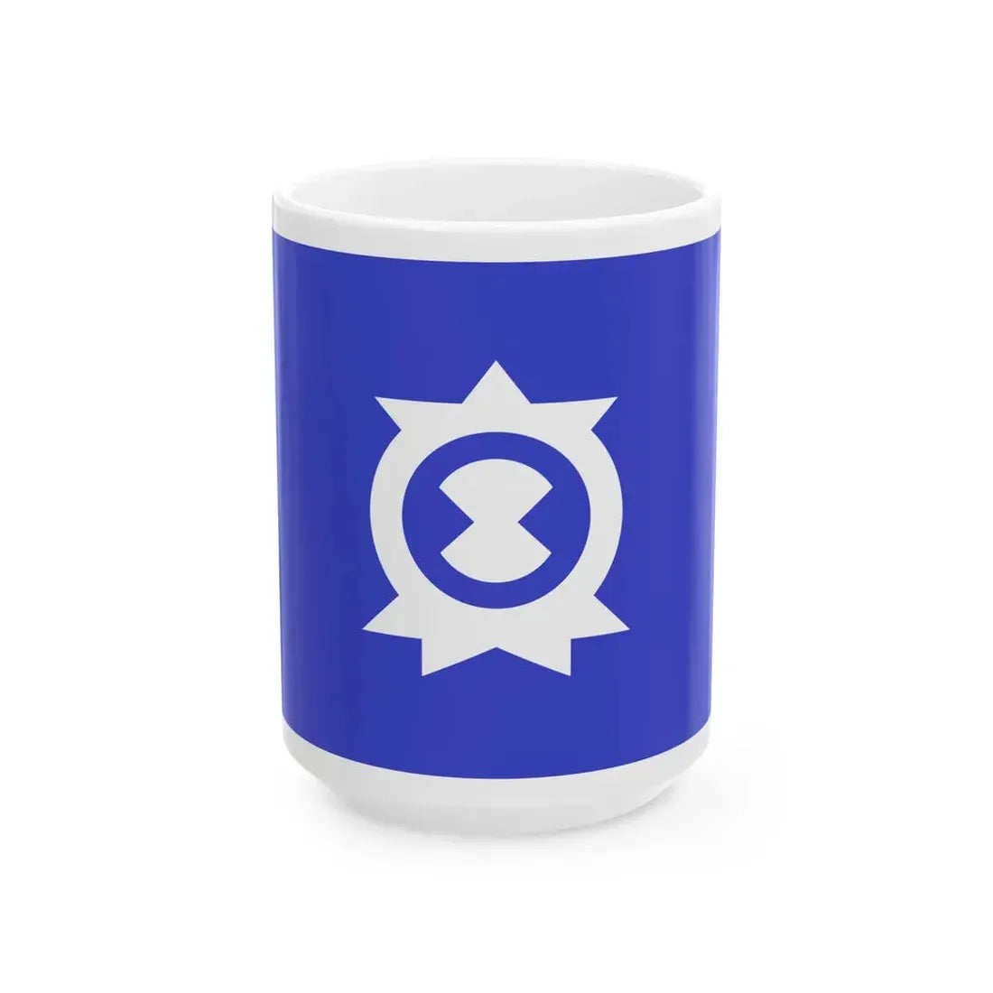 Flag of Mano Niigata 1964-2004 (Japan) White Coffee Mug 15oz - Go Mug Yourself