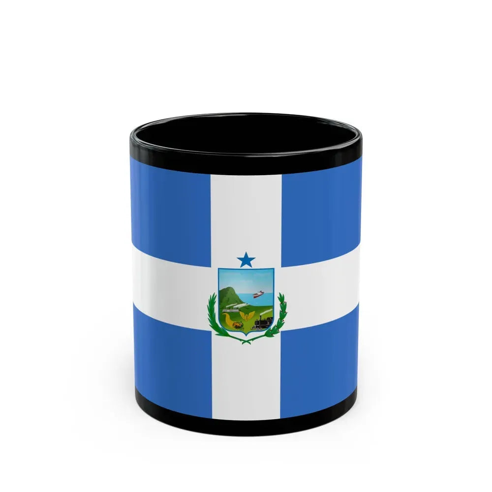 Flag of Manta Ecuador - Black Coffee Mug 11oz - Go Mug Yourself