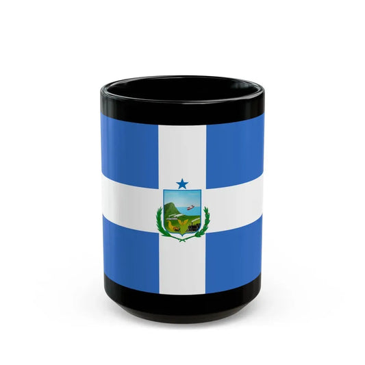 Flag of Manta Ecuador - Black Coffee Mug 15oz - Go Mug Yourself