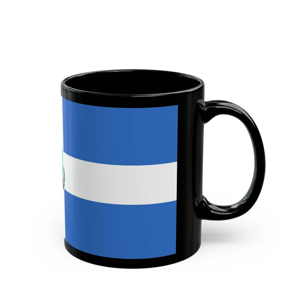 Flag of Manta Ecuador - Black Coffee Mug-Go Mug Yourself