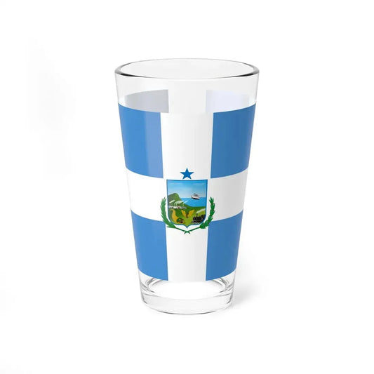 Flag of Manta Ecuador (Ecuador) Pint Glass 16oz 16oz - Go Mug Yourself