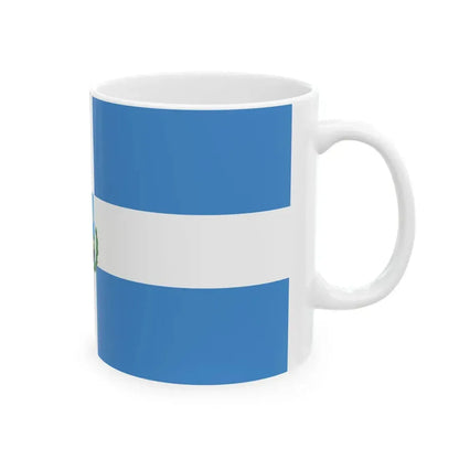 Flag of Manta Ecuador (Ecuador) White Coffee Mug - Go Mug Yourself
