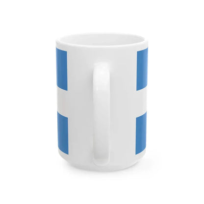 Flag of Manta Ecuador (Ecuador) White Coffee Mug - Go Mug Yourself