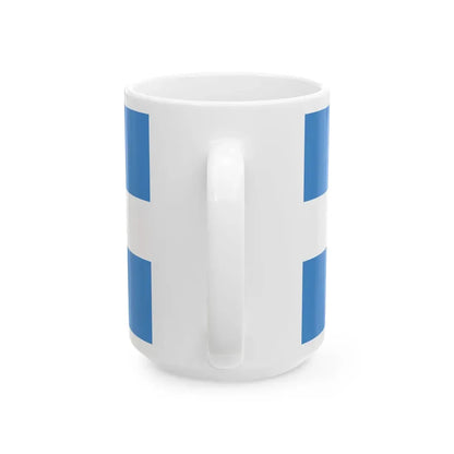 Flag of Manta Ecuador (Ecuador) White Coffee Mug - Go Mug Yourself