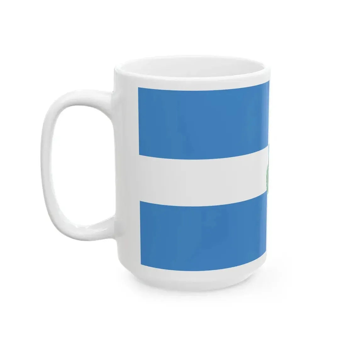 Flag of Manta Ecuador (Ecuador) White Coffee Mug - Go Mug Yourself