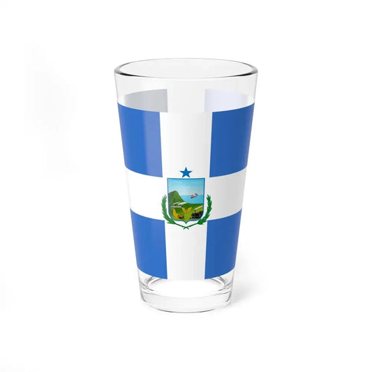 Flag of Manta Ecuador - Pint Glass 16oz 16oz - Go Mug Yourself