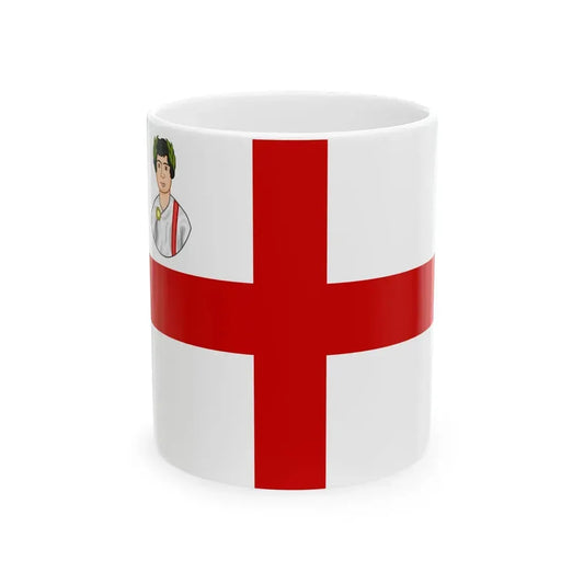 Flag of Mantua (Italy) White Coffee Mug 11oz - Go Mug Yourself