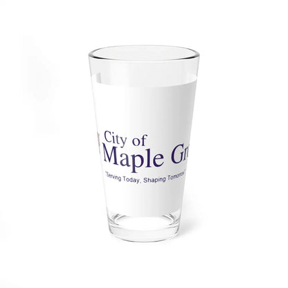 Flag of Maple Grove, Minnesota - Pint Glass 16oz-16oz-Go Mug Yourself