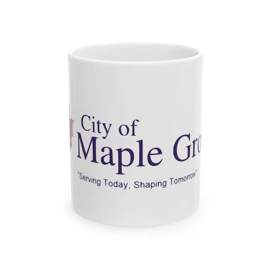 Flag of Maple Grove Minnesota (United States) White Coffee Mug 11oz - Go Mug Yourself