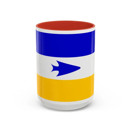 Flag of Mapuche - Accent Coffee Mug 15oz Red - Go Mug Yourself